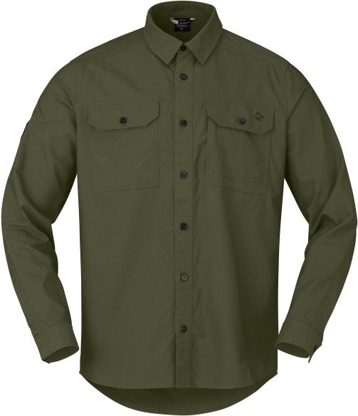 Norrøna - Femund Cotton Shirt - Hemd Gr M oliv