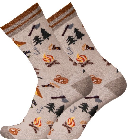 UphillSport - Lifestyle Merino L3 Camping Crew - Multifunktionssocken Gr 39-42 braun