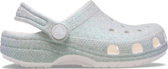 Thumbnail - Crocs - Kid's Classic Iridescent Glitter - Sandalen Gr 19-20 grau