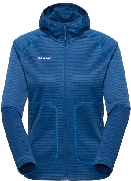 Mammut - Women's Crag ML Hooded Jacket - Fleecejacke Gr M blau