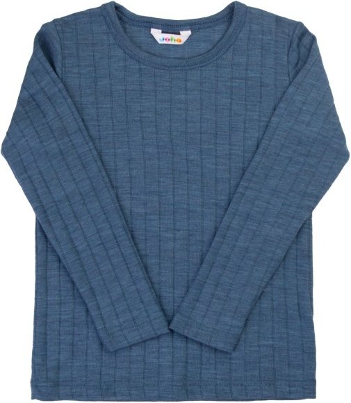 Joha - Kid's Blouse L/S Stripes - Merinolongsleeve Gr 150 blau