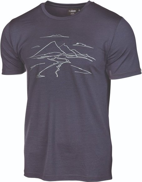 Ivanhoe of Sweden - Underwool Ceasar Mountain - Merinoshirt Gr XXL steelblue