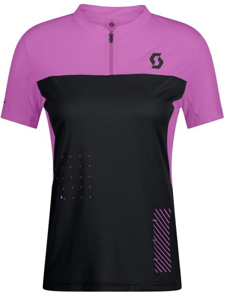 Thumbnail - Scott - Women's Tee Trail Vertic Zip S/S - Radtrikot Gr XS schwarz