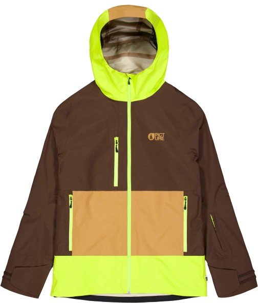 Picture - Broader 3L Jacket - Skijacke Gr S braun