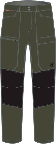 Thumbnail - Mammut - Zinal Hybrid Pants - Trekkinghose Gr 50 - Regular oliv