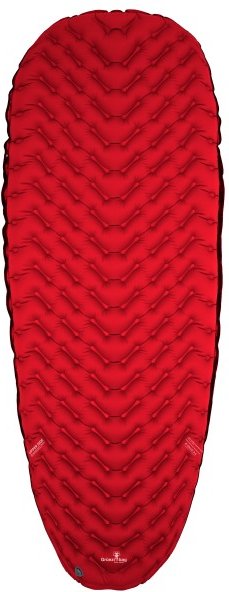 Grüezi Bag - Downwool Mat Trekking Light - Isomatte Gr 185 x 64 x 8 cm - M rot