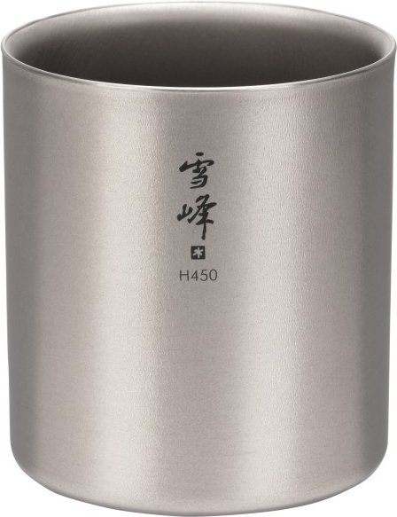 Snow Peak - Ti-Double H450 Stacking Mug Gr 450 ml grau