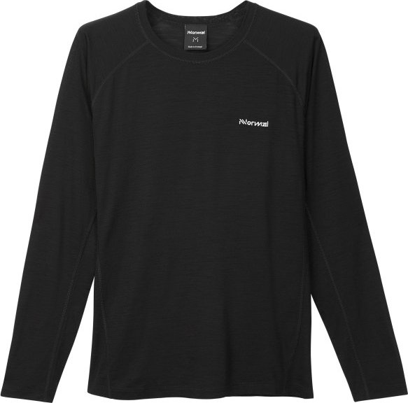 NNormal - Merino Long Sleeve - Laufshirt Gr XL schwarz
