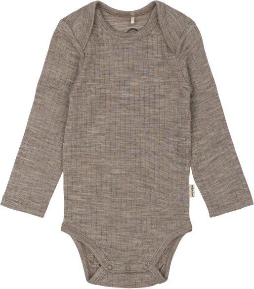 Mikk-Line - Kid's Merino Wool L/S Body - Merinounterwäsche Gr 92 braun