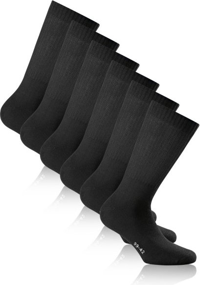 Rohner - Basic Sport 3er Pack - Multifunktionssocken Gr 39-42 schwarz