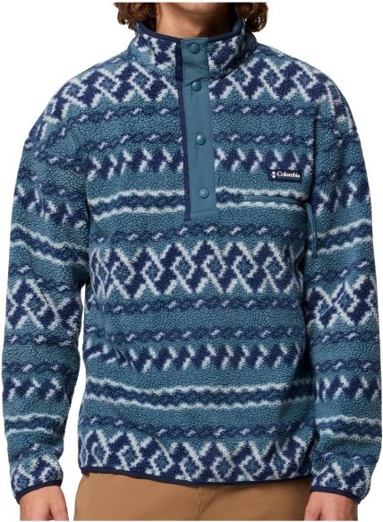 Columbia - Helvetia II Printed Half Snap Fleece - Fleecepullover Gr XXL blau