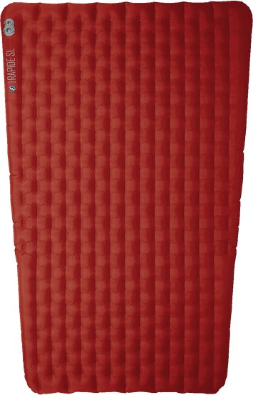 Big Agnes - Rapide SL Insulated Tent Floor Pad - Isomatte Gr 127-102 x 198 cm rot
