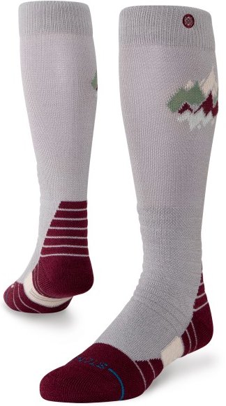 Thumbnail - Stance - Women's Peaks Mid Wool Snow - Skisocken Gr M grau