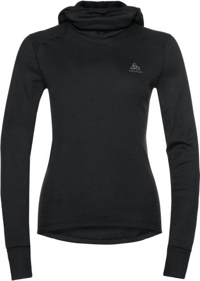 Odlo - Women's BL Top With Facemask L/S Active Warm Eco - Kunstfaserunterwäsche Gr L schwarz