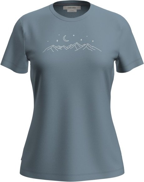 Icebreaker - Women's Merino 150 Tech Lite S/S Stars - Merinoshirt Gr L grau