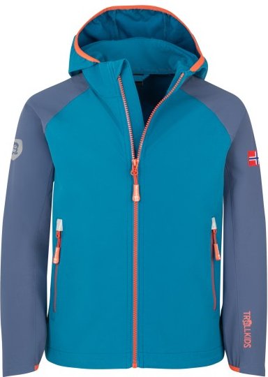 Trollkids - Kid's Kvalvika Jacket - Softshelljacke Gr 110 blau