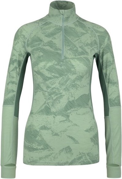 Stoic - Women's MerinoMesh150 SadjemSt. L/S Half Zip - Merinounterwäsche Gr XXL grün/türkis