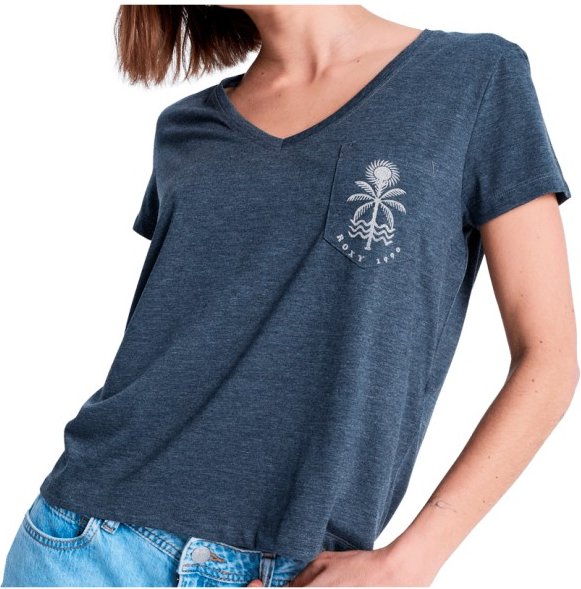 Thumbnail - Roxy - Women's Laguna Green V Neck - T-Shirt Gr XS blau