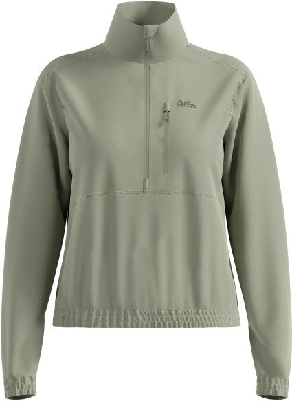 Thumbnail - Odlo - Women's Mid Layer 1/2 Zip Classic - Funktionsshirt Gr L oliv
