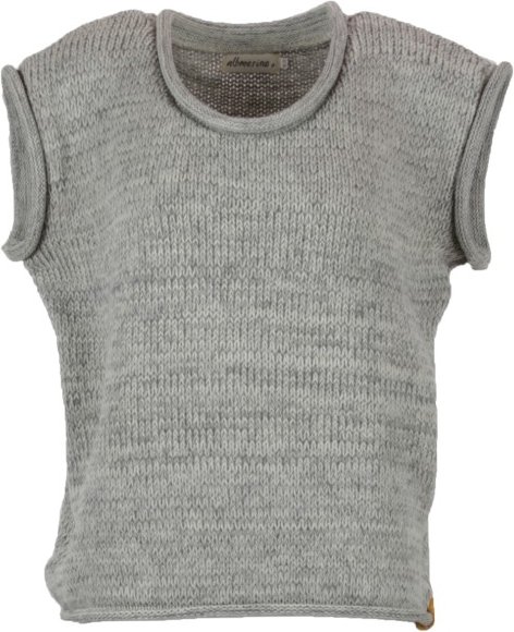 Thumbnail - Albmerino - Women's Oversize Pullunder Mouline - Wollpullover Gr 44/46 grau