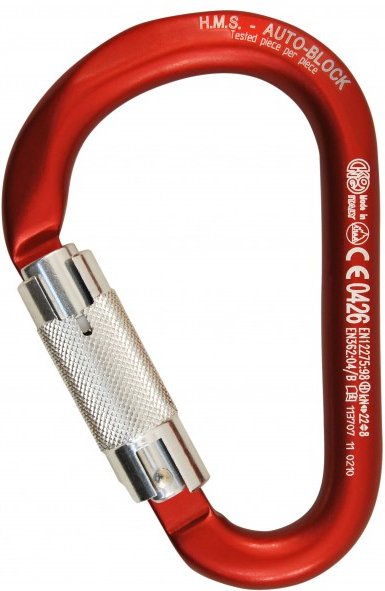 Kong - HMS Classic Autoblock - HMS-Karabiner rot