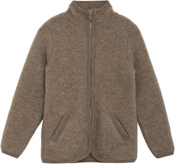 Huttelihut - Kid's Jacket Wool Fleece - Merinojacke Gr 92 braun