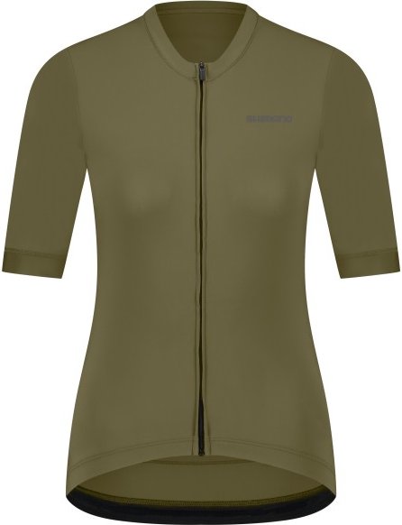 Thumbnail - Shimano - Women's Futuro Short Sleeves Jersey - Radtrikot Gr L oliv