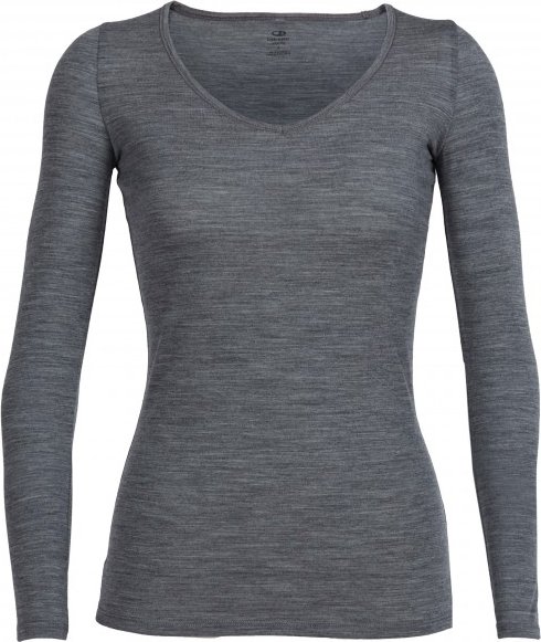 Icebreaker - Women's Siren L/S Sweetheart - Merinounterwäsche Gr XS grau