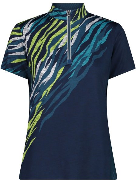 CMP - Women's Melange Stretch T-Shirt Free Bike - Radtrikot Gr 36 blau