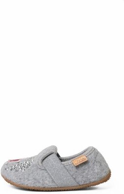 Living Kitzbühel - Kid's Einhornzauber Elastik-Slipper - Hausschuhe Gr 27 grau