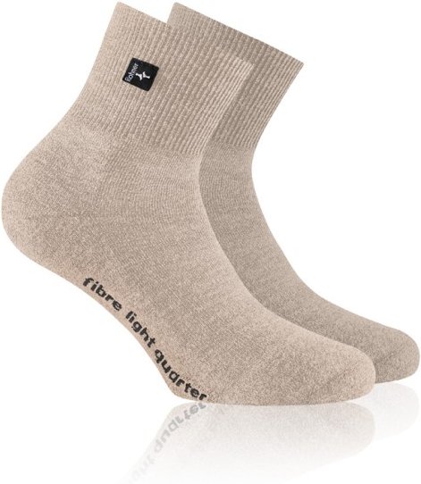Rohner - Fibre Light Quarter - Multifunktionssocken Gr 36-38 beige
