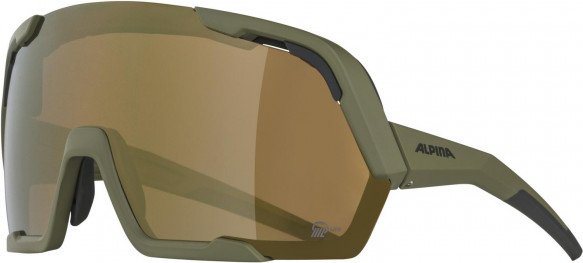 Alpina - Rocket Bold Q-Lite Mirror Cat. 3 - Fahrradbrille oliv