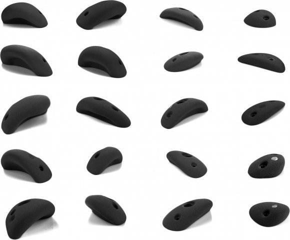 blue pill - Easy Boulder - Klettergriffe Gr XS-M schwarz