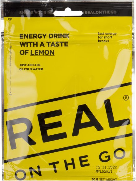 Real Turmat - Energy Drink Lemon - Energiegetränk Gr 30 g