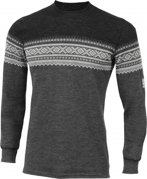 Aclima - DE Marius Crew Neck - Merinopullover Gr M grau