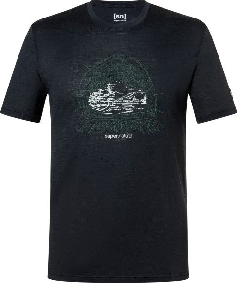 super.natural - Tent View Tee - Merinoshirt Gr XXL schwarz