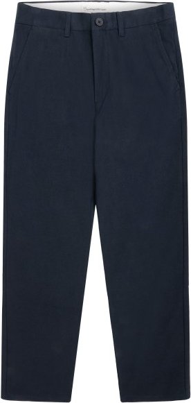 Thumbnail - KnowledgeCotton Apparel - Chuck Regular Flannel Chino Pants - Freizeithose Gr 28 - Length: 32'' blau