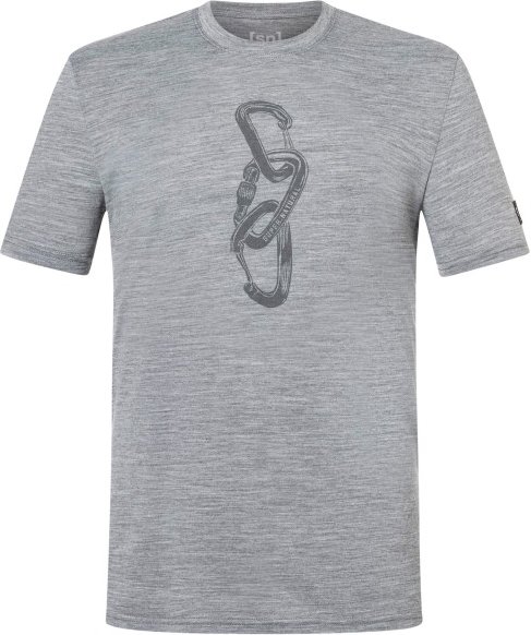 super.natural - Carabineri Tee - Merinoshirt Gr 46 - S grau