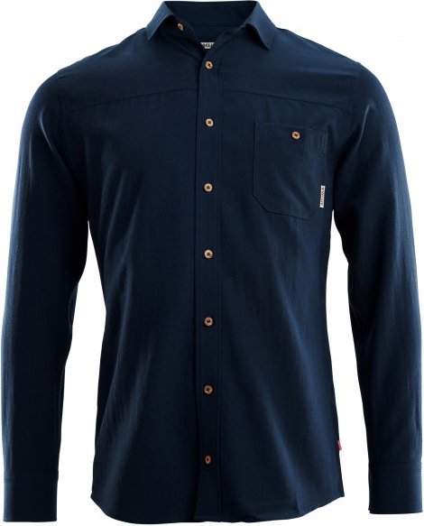 Thumbnail - Aclima - Woven Wool Shirt - Hemd Gr S blau