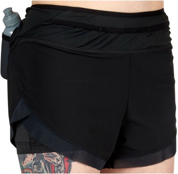 Thumbnail - Ultimate Direction - Women's Hydro Short - Laufshorts Gr L schwarz