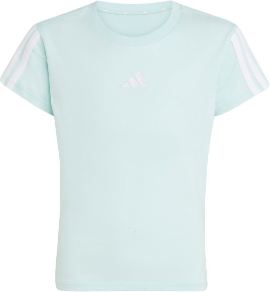 adidas - Girl's 3-Stripes Tee - T-Shirt Gr 152 grau