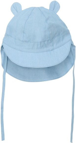 Thumbnail - Huttelihut - Kid's Summer Hat Ears Woven - Cap Gr 50/56 blau