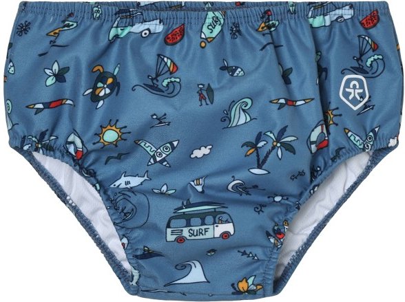 Color Kids - Baby'S Swimdiaper AOP - Badehose Gr 80 blau