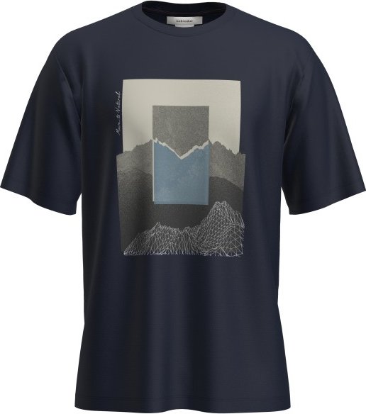 Icebreaker - Merino 150 Tech Lite S/S Relaxed Mountain Shift - Merinoshirt Gr XXL blau