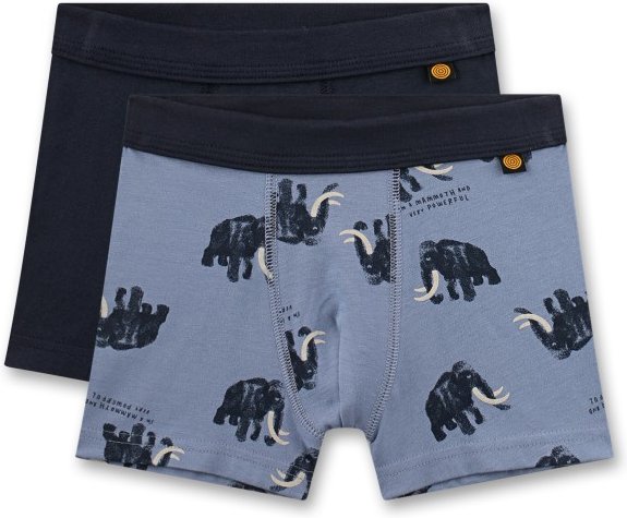 Thumbnail - Sanetta - Kid's DP Shorts 337065+337066 - Unterhose Gr 116 grau/blau