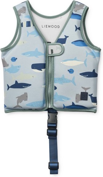 LIEWOOD - Kid's Dove Swim Vest - Schwimmweste Gr 15-19 kg shark /blau