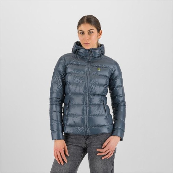 Thumbnail - Karpos - Women's Philipp Flamm Hoodie Jacket - Daunenjacke Gr XL grau/weiß