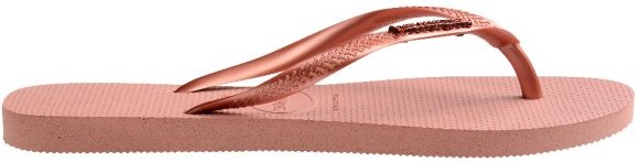 Havaianas - Women's Slim Logo Metallic - Sandalen Gr 37/38 rosa/braun