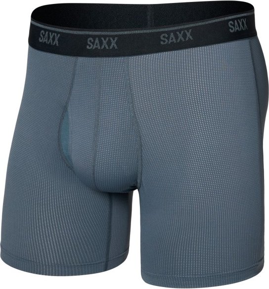 Saxx - Quest Quick-Dry Mesh Boxer Brief Fly - Kunstfaserunterwäsche Gr L blau