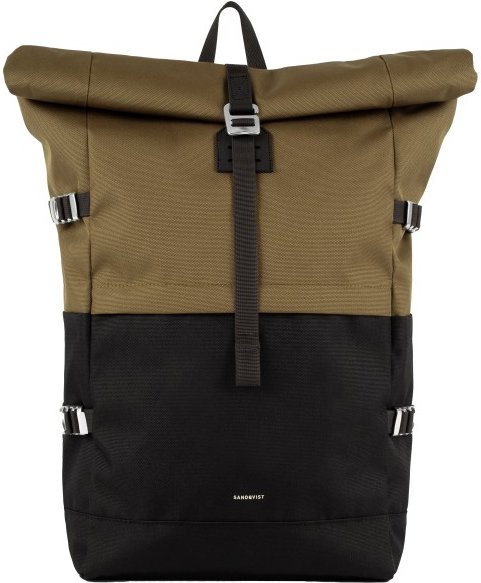 Sandqvist - Icon Rolltop Backpack 26 - Daypack schwarz/braun